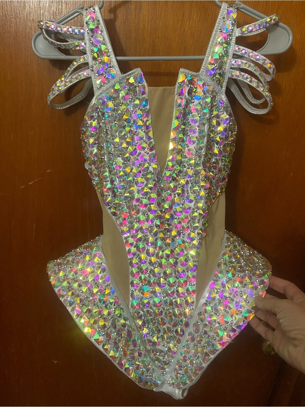 Glamour Costume Beyoncé Burlesque Crystal Showgirl